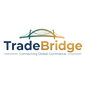 TradeBridge logo with a bridge design on a white background